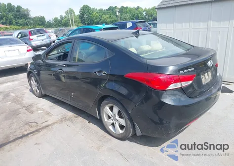 2012 Hyundai Elantra Gls (Ulsan Plant) from USA, damaged, VIN KMHDH4AE6CU301330